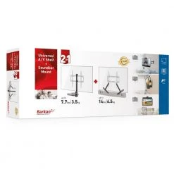 Barkan 13" to 80" A/V Shelf & Soundbar Mount, Black, Universal, Anti-Slip Clamp, No Drill by Barkan a Better Point of View -Electro Gear Shop barkan a better point of view audio accessories e850 online b 44 1000