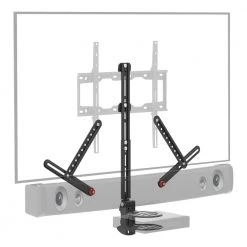 Barkan 13" to 80" A/V Shelf & Soundbar Mount, Black, Universal, Anti-Slip Clamp, No Drill by Barkan a Better Point of View