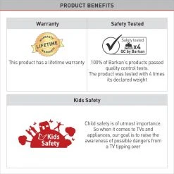 Barkan Silver Projector Ceiling Mount for Weight up to 25 lbs. by Barkan a Better Point of View 15 Barkan Silver Projector Ceiling Mount for Weight up to 25 lbs. by Barkan a Better Point of View -Electro Gear Shop barkan a better point of view projector mounts 90 s fa 1000