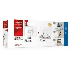 Barkan Soundbar Mount up to 14.3 lbs. and AV Shelf-Up to 7.7 lbs. Fits Components 0.7 in. to 3.1 in. TVs up to 80 in. by Barkan a Better Point of View -Electro Gear Shop barkan a better point of view projector mounts e850 b 44 1000