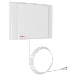 Barkan HDTV Passive Tabletop/ Wall Mounted Flat Indoor Antenna, Full HD, 360° Reception, Easy Assembly, White by Barkan a Better Point of View