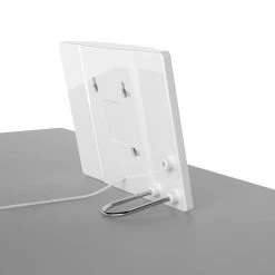 Barkan HDTV Passive Tabletop/ Wall Mounted Flat Indoor Antenna, Full HD, 360° Reception, Easy Assembly, White by Barkan a Better Point of View -Electro Gear Shop barkan a better point of view tv antennas af40p w 76 1000