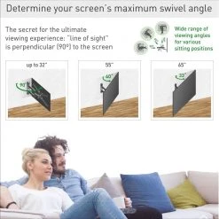 Barkan 29 in. to 65 in. Full Motion - 4 Movement Flat / Curved TV Wall Mount, Black, Patented, Touch & Tilt, UL Listed by Barkan a Better Point of View -Electro Gear Shop barkan a better point of view tv mounts 3400 b c3 1000