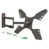 Barkan 13 in. - 80 in. Full Motion - 4 Movement Long Flat/Curved TV Wall Mount Black Extremely Extendable by Barkan a Better Point of View