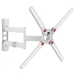 Barkan 13 in. to 65 in. Full Motion - 4 Movement Flat / Curved TV Wall Mount White Patented to Fit Various Screen Types by Barkan a Better Point of View