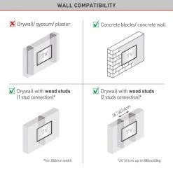13 in. to 90 in. Tilt Flat/Curved TV Wall Mount Auto Locking Patent Extra Stable in Black by Barkan a Better Point of View 13 13 in. to 90 in. Tilt Flat/Curved TV Wall Mount Auto Locking Patent Extra Stable in Black by Barkan a Better Point of View -Electro Gear Shop barkan a better point of view tv mounts bm410t 66 1000