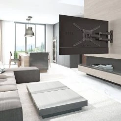 Barkan 13 in. to 75 in. Black Full Motion - 4 Movement Long Premium Flat/Curved TV Wall Mount Extremely Extendable by Barkan a Better Point of View -Electro Gear Shop barkan a better point of view tv mounts bm443lp d4 1000