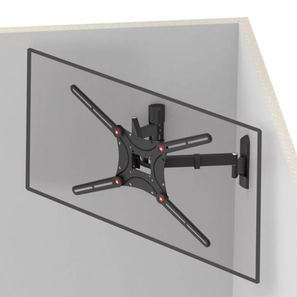 Barkan 13 in. - 90 in. Dual Arm Full Motion Articulating - 4 Movement Flat/Curved TV Wall Mount in Black by Barkan a Better Point of View 2 Barkan 13 in. - 90 in. Dual Arm Full Motion Articulating - 4 Movement Flat/Curved TV Wall Mount in Black by Barkan a Better Point of View - Image 2
