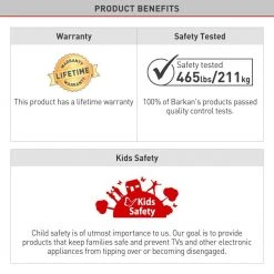 Barkan 13 in. to 90 in. Full Motion - 4 Movement Long Dual Arm Flat/Curved TV Wall Mount White Extremely Extendable by Barkan a Better Point of View 13 Barkan 13 in. to 90 in. Full Motion - 4 Movement Long Dual Arm Flat/Curved TV Wall Mount White Extremely Extendable by Barkan a Better Point of View -Electro Gear Shop barkan a better point of view tv mounts bm464lw 66 1000