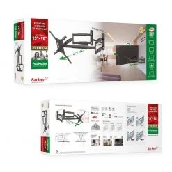 Barkan 13 in. x 90 in. Full Motion 4 Movement Extra Long and Stable Premium Flat/Curved TV Wall Mount Black by Barkan a Better Point of View 18 Barkan 13 in. x 90 in. Full Motion 4 Movement Extra Long and Stable Premium Flat/Curved TV Wall Mount Black by Barkan a Better Point of View -Electro Gear Shop barkan a better point of view tv mounts bm466xp 44 1000