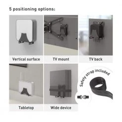 Barkan Adjustable Mount for Media Devices Safety Strap, Easy Assembly in Black by Barkan a Better Point of View 12 Barkan Adjustable Mount for Media Devices Safety Strap, Easy Assembly in Black by Barkan a Better Point of View -Electro Gear Shop barkan a better point of view tv mounts bm80 1f 1000