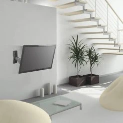 Barkan 13" to 29" Full Motion - 4 Movement Flat / Curved TV & Monitor Wall Mount, Black, Very Low Profile, UL Listed by Barkan a Better Point of View -Electro Gear Shop barkan a better point of view tv mounts e140 online b 1d 1000