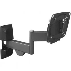 Barkan 13" to 29" Full Motion - 4 Movement Flat / Curved TV & Monitor Wall Mount, Black, Very Low Profile, UL Listed by Barkan a Better Point of View