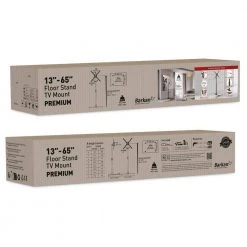 Barkan 13 in. - 65 in. Tilt Floor Stand TV Mount Black Patented to Fit Various Screen Types Screen Leveling by Barkan a Better Point of View -Electro Gear Shop barkan a better point of view tv mounts fs310t 4f 1000