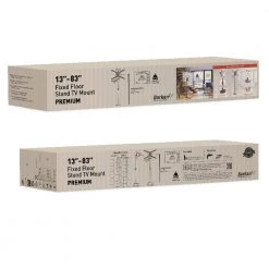 Barkan 13 - 83 inch Swivel & Tilt Fixed Floor Stand TV Mount Black Patented to Fit Various Screen Types Screen Leveling by Barkan a Better Point of View -Electro Gear Shop barkan a better point of view tv mounts fs420 1f 1000