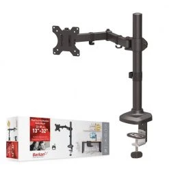 Barkan 13 - 32 in. Full Motion - 5 Movement Flat/Curved Monitor Desk Mount in Black by Barkan a Better Point of View