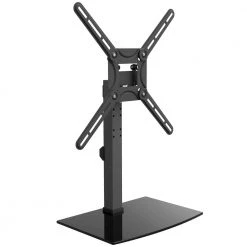 Barkan 29" to 58" Swivel & Tilt - 3 Movement Flat / Curved TV Tabletop Stand, Black, Patented, Vertical Adjustment by Barkan a Better Point of View -Electro Gear Shop barkan a better point of view tv mounts s320 b 4f 1000