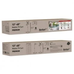 Barkan 13 in.- 65 in. Tilt Mobile TV Mount Cart Black Patented to Fit Various Screen Types Fall Proof by Barkan a Better Point of View 15 Barkan 13 in.- 65 in. Tilt Mobile TV Mount Cart Black Patented to Fit Various Screen Types Fall Proof by Barkan a Better Point of View -Electro Gear Shop barkan a better point of view tv mounts sw310h 1f 1000