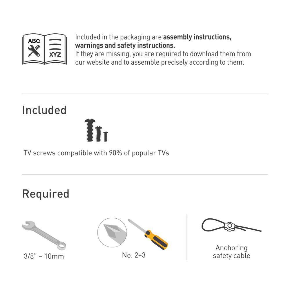 Barkan 13 in.- 65 in. Tilt Mobile TV Mount Cart Black Patented to Fit Various Screen Types Fall Proof by Barkan a Better Point of View 8 Barkan 13 in.- 65 in. Tilt Mobile TV Mount Cart Black Patented to Fit Various Screen Types Fall Proof by Barkan a Better Point of View - Image 8