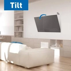 Barkan 19 in. to 65 in. Tilt Flat/Curved TV Wall Mount with Integrated HDTV Indoor Antenna 5dB Gain by Barkan a Better Point of View 5 Barkan 19 in. to 65 in. Tilt Flat/Curved TV Wall Mount with Integrated HDTV Indoor Antenna 5dB Gain by Barkan a Better Point of View -Electro Gear Shop barkan a better point of view tv mounts tva31 31 1000