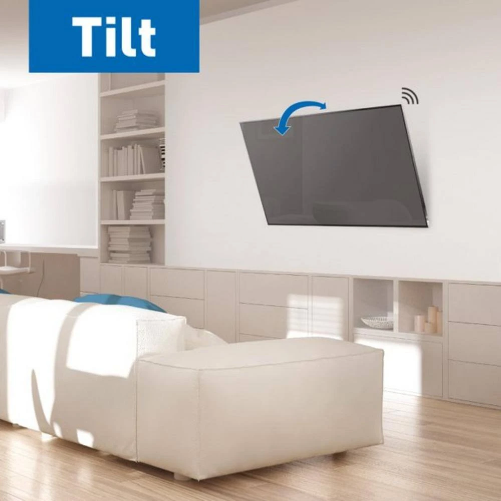 Barkan 19 in. to 65 in. Tilt Flat/Curved TV Wall Mount with Integrated HDTV Indoor Antenna 5dB Gain by Barkan a Better Point of View 3 Barkan 19 in. to 65 in. Tilt Flat/Curved TV Wall Mount with Integrated HDTV Indoor Antenna 5dB Gain by Barkan a Better Point of View - Image 3