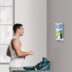 Barkan 7 in. - 14 in. Fixed Tablet Wall Mount Black Firm Tablet Clamp 360-Degree Rotation Very Low Profile by Barkan a Better Point of View -Electro Gear Shop black barkan a better point of view tablets accessories t70 1d 1000