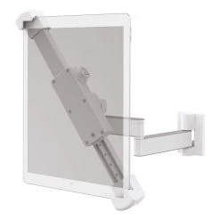 Barkan 7 in. - 14 in. Full Motion 4-Movement Tablet Mount for Wall and Cabinet Black Firm Tablet Clamp Very Low Profile by Barkan a Better Point of View