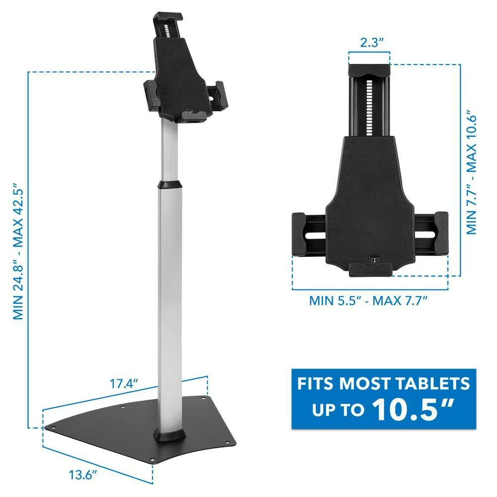 Secure Universal Tablet Floor Stand With Lock by mount-it! 6 Secure Universal Tablet Floor Stand With Lock by mount-it! - Image 6