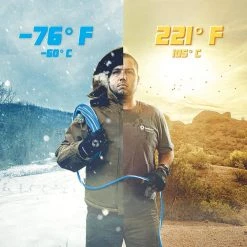 100 ft. 12/3 SJEOW Polar/Solar Supreme Cold Weather Extension Cord with Lighted End, Blue/White by Southwire -Electro Gear Shop blue white southwire general purpose cords 1639sw0061 fa 1000