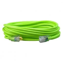 25 ft. 12/3 SJTW Hi-Visibility Outdoor Heavy-Duty Extension Cord with Power Light Plug by Southwire