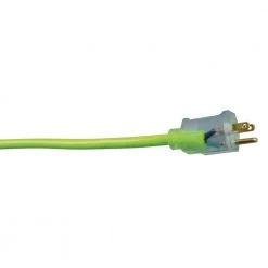 25 ft. 12/3 SJTW Hi-Visibility Outdoor Heavy-Duty Extension Cord with Power Light Plug by Southwire -Electro Gear Shop cool green southwire general purpose cords 2577sw000x 77 1000