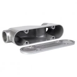 1-1/4 in. Smart LB Body Die-Cast, Aluminum by Southwire -Electro Gear Shop gray powder coat paint finish southwire weatherproof boxes kblb120 77 1000