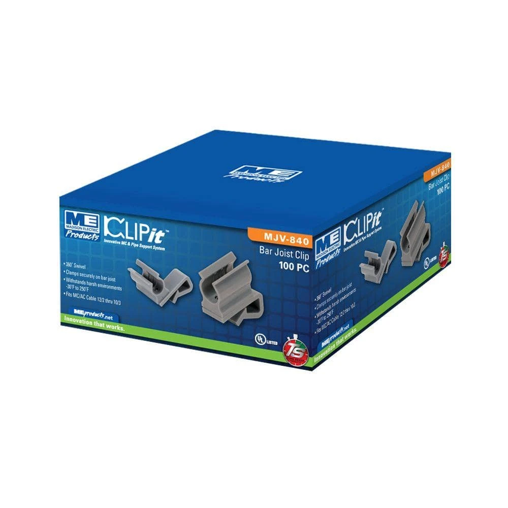 Clip-It MC/AC Bar Joist Support Clip (100-Pack) by Southwire 7 Clip-It MC/AC Bar Joist Support Clip (100-Pack) by Southwire - Image 7