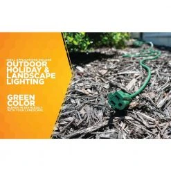 40 ft. 16/3 SJTW Outdoor Light-Duty Extension Cord by Southwire -Electro Gear Shop green southwire general purpose cords 23568805 44 1000