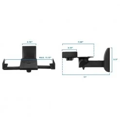Speaker Wall Mounts with Sliding Clamps (Pair) by mount-it! -Electro Gear Shop mount it audio accessories mi sb37 76 1000
