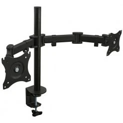 13 in. to 27 in. Full Motion Dual Monitor Desk Mount for Screens by mount-it!