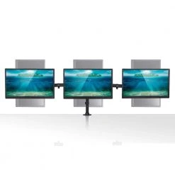 13 in. to 27 in. Screens Fully Adjustable Triple Computer Monitor Mount by mount-it! -Electro Gear Shop mount it computer laptop accessories mi 1753 44 1000