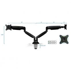 30 in. Dual Monitor Mount with Gas Spring Arms for Screens by mount-it! -Electro Gear Shop mount it computer laptop accessories mi 1772b 76 1000