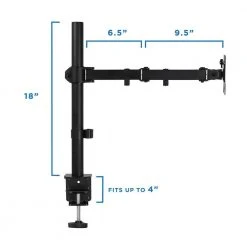 Single Monitor Desk Mount for Screens 13 in. to 32 in. by mount-it! -Electro Gear Shop mount it computer laptop accessories mi 2751 76 1000
