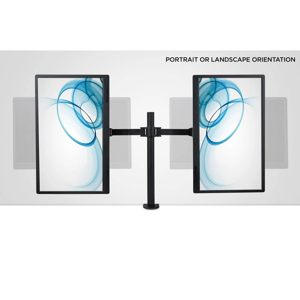 13 in. to 27 in. Screen Size Full Motion Dual Monitor Desk Mount by mount-it! 6 13 in. to 27 in. Screen Size Full Motion Dual Monitor Desk Mount by mount-it! - Image 6