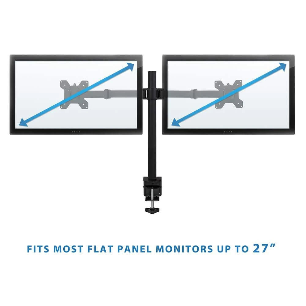 13 in. to 27 in. Screen Size Full Motion Dual Monitor Desk Mount by mount-it! 4 13 in. to 27 in. Screen Size Full Motion Dual Monitor Desk Mount by mount-it! - Image 4