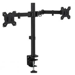 13 in. to 27 in. Screen Size Full Motion Dual Monitor Desk Mount by mount-it!
