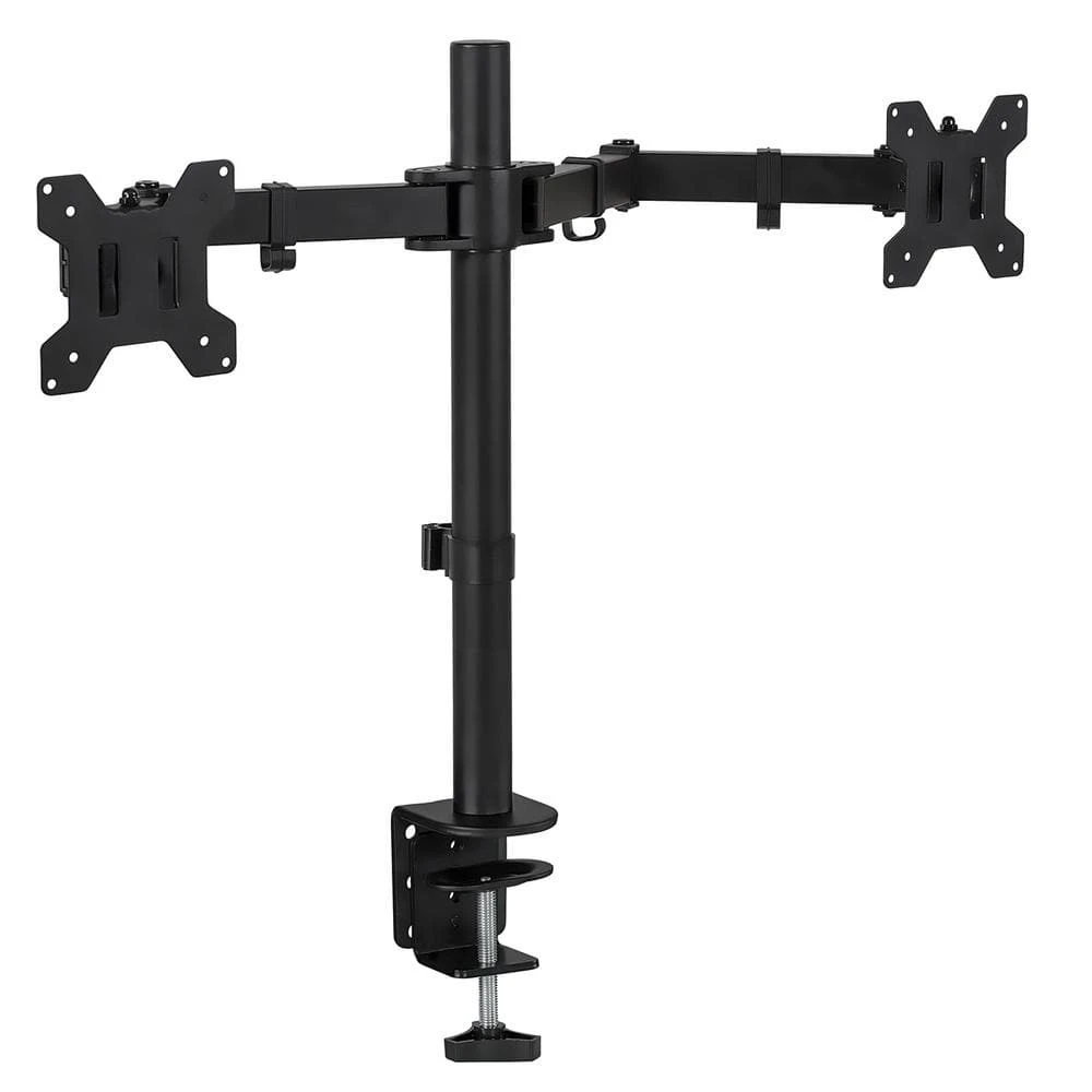 13 in. to 27 in. Screen Size Full Motion Dual Monitor Desk Mount by mount-it! 1 13 in. to 27 in. Screen Size Full Motion Dual Monitor Desk Mount by mount-it!
