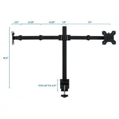 13 in. to 27 in. Screen Size Full Motion Dual Monitor Desk Mount by mount-it! 15 13 in. to 27 in. Screen Size Full Motion Dual Monitor Desk Mount by mount-it! -Electro Gear Shop mount it computer laptop accessories mi 2752 76 1000