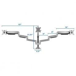 32 in. Triple Monitor Desk Mount with USB and Audio Ports Up to Screens by mount-it! 14 32 in. Triple Monitor Desk Mount with USB and Audio Ports Up to Screens by mount-it! -Electro Gear Shop mount it computer laptop accessories mi 2753 76 1000