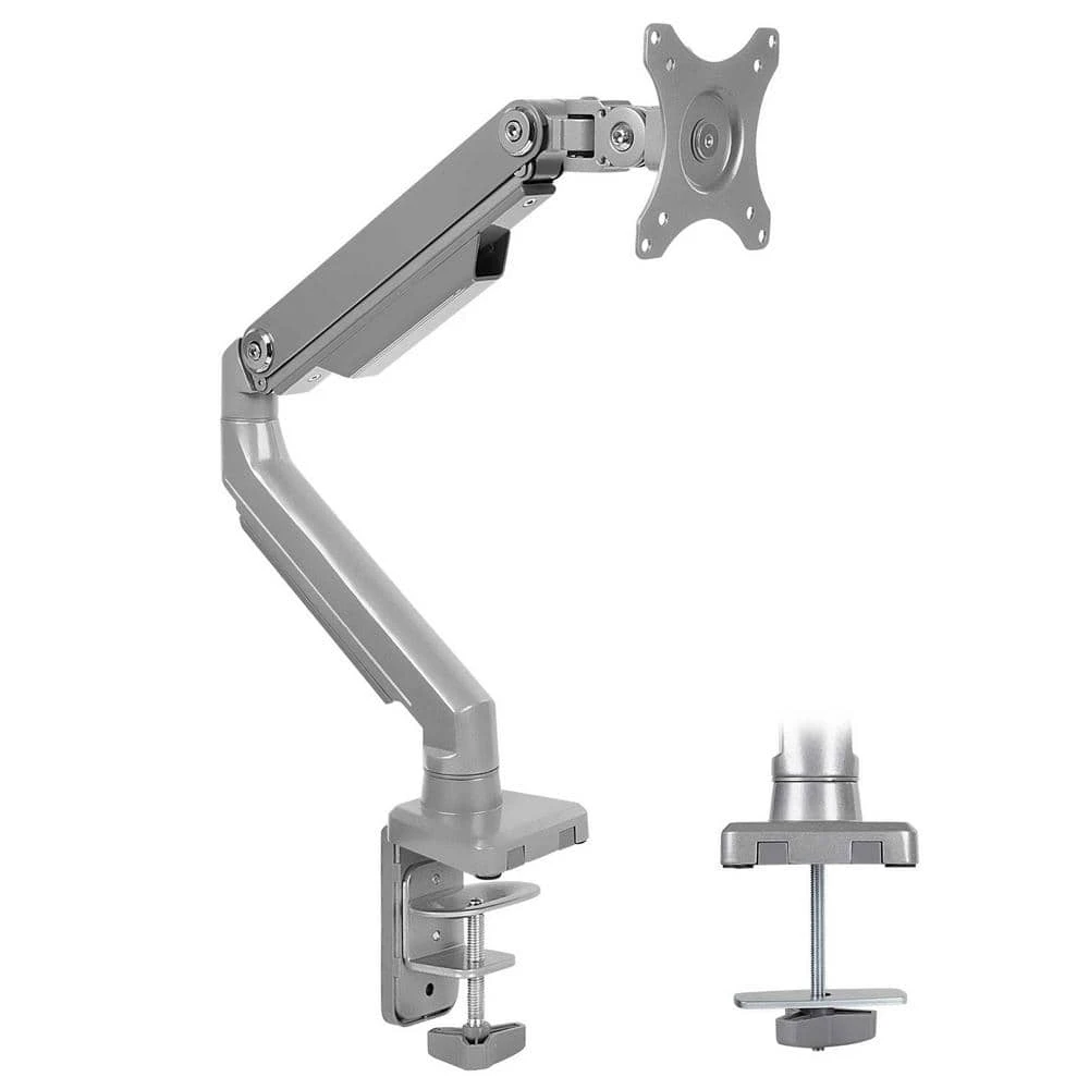 Single Monitor Desk Mount for Screens up to 32 in. Adapter Silver by mount-it! 1 Single Monitor Desk Mount for Screens up to 32 in. Adapter Silver by mount-it!