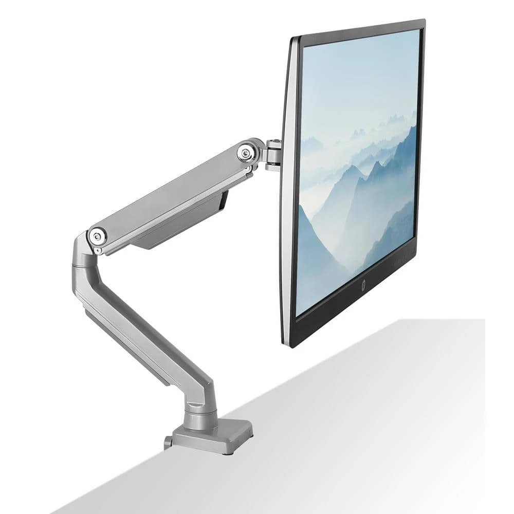 Single Monitor Desk Mount for Screens up to 32 in. Adapter Silver by mount-it! 2 Single Monitor Desk Mount for Screens up to 32 in. Adapter Silver by mount-it! - Image 2