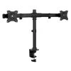 Dual Monitor Desk Mount Adapter 13 in. to 27 in. Screen Size Black by mount-it!
