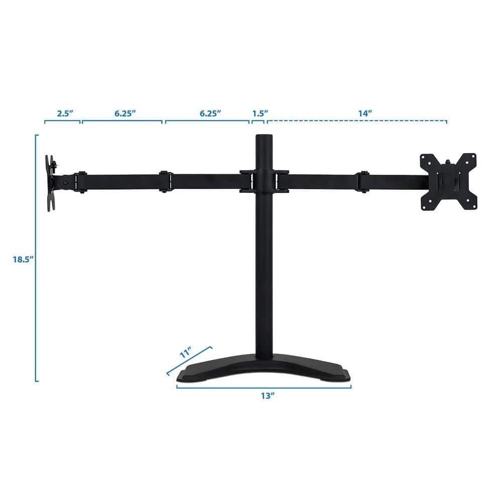 Dual Monitor Desk Stand for 13 in. to 32 in. Monitors by mount-it! 8 Dual Monitor Desk Stand for 13 in. to 32 in. Monitors by mount-it! - Image 8