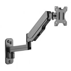Height Adjustable Single Monitor Wall Mount Adapter Screens Up to 32 in. by mount-it!